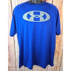 Under Armour Mens Loose Fit Blue Short Sleeve T-Shirt Large